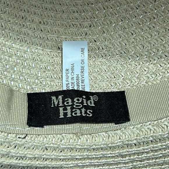 Magid Paper Sun Hat with rope band rim - Picture 2 of 10